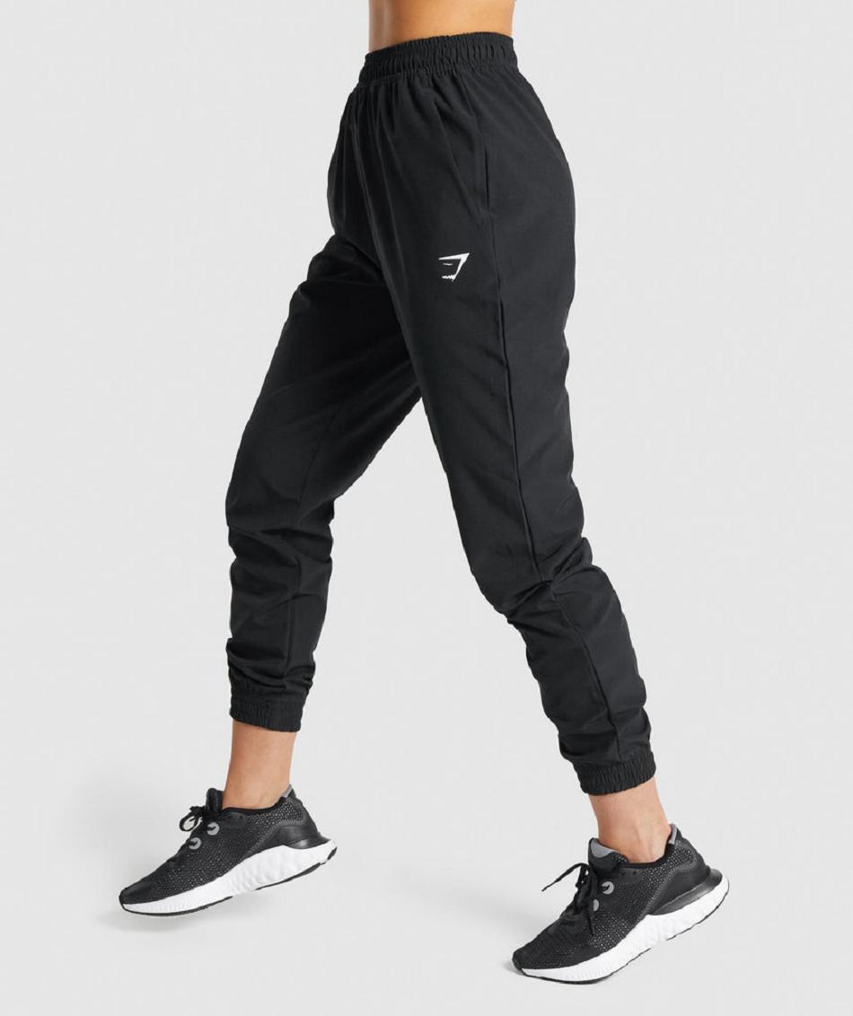 Gymshark Training Woven Ženske Jogger Hlače Crne | HR 4122WNB